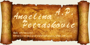 Angelina Petrašković vizit kartica